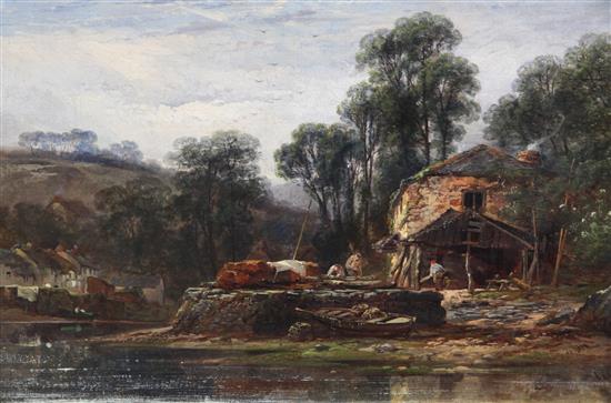William Pitt (1855-1918) Helford, South Cornwall, 10.5 x 15.25in.